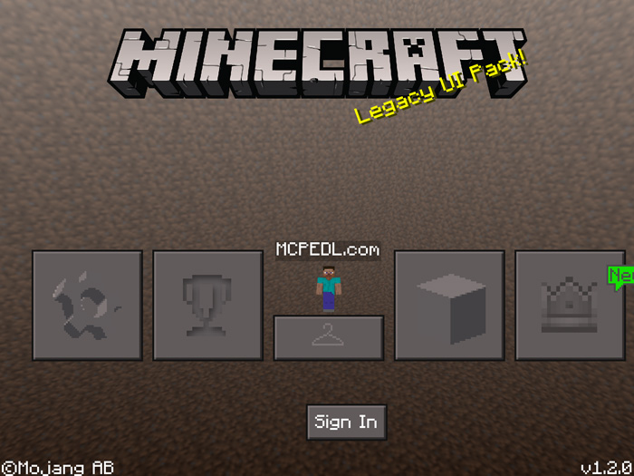 legacy ui pack minecraft pe texture packs