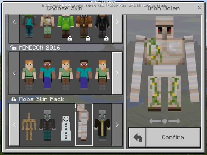 Herobrine Skin Layout For Minecraft Pe