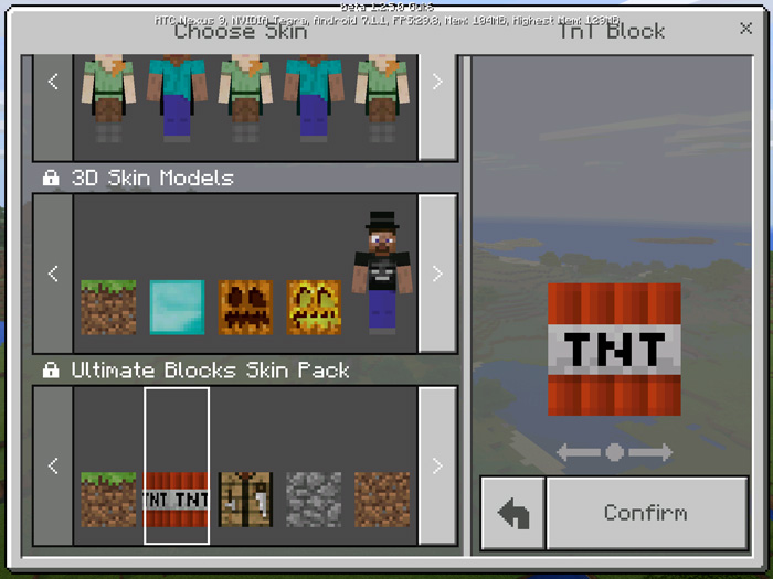 ultimate block skin pack beta only