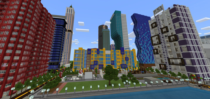 Skyscraper City Creation | Minecraft PE Maps