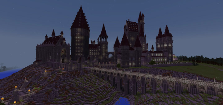 How to build hogwarts in minecraft pe