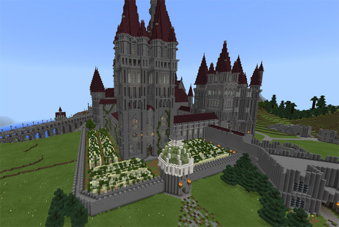 hogwarts castle map minecraft