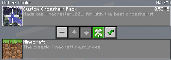 Custom Crosshairs Pack Minecraft Pe Texture Packs - first off you will need to enable the pack in global resources in settings click the settings button to set the crosshair type