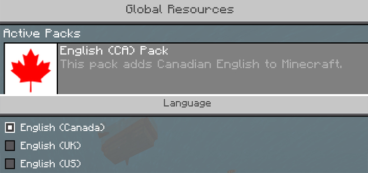 English Ca Language Pack Minecraft Pe Texture Packs