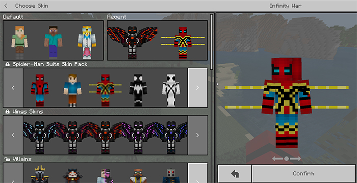 Skin Pack 4d Spider Man Suits Minecraft Skins Mcbedrock Forum