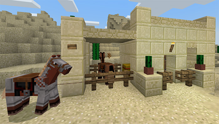 New Desert Village Villagers Village Pillage Update Concept Creation Minecraft Pe Maps