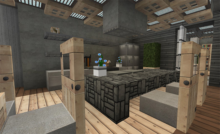 MCPE/Bedrock Self-Building Modern House MAP - Minecraft ...