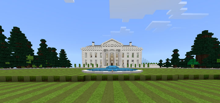 A Minecraft White House Creation Minecraft Pe Maps