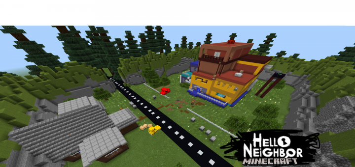 minecraft pe hello neighbor map