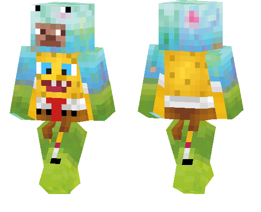 spongebob minecraft skin