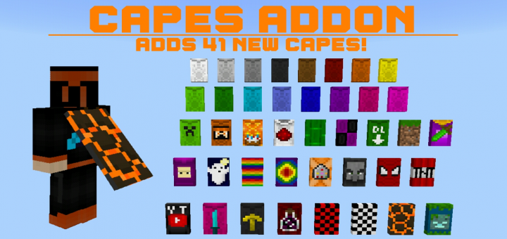 Wearable Cape Banners Addon | Minecraft PE Mods & Addons