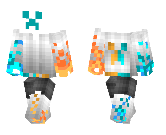 Ice Fire Creeper Minecraft Pe Skins