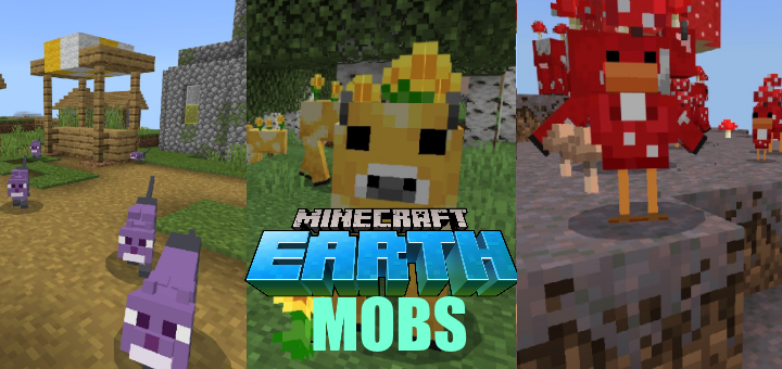 Mobs From Minecraft Earth for Minecraft Pocket Edition 1.12