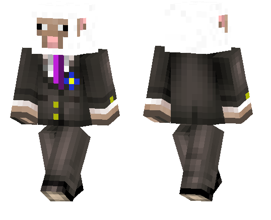 Moustash'd Sheep | Minecraft PE Skins