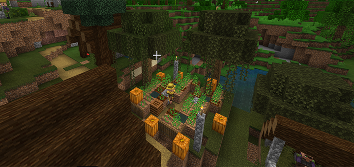 Village With Both Swamp And Jungle Villagers Near Spawn Seed Minecraft Pe Seeds
