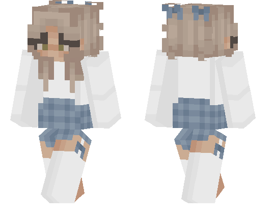 Blue Hair Girl Minecraft Skins Download - wide 1