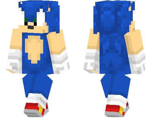 Sonic the Hedgehog Minecraft Skin