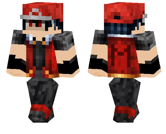 Pokemon trainer red Minecraft Skins