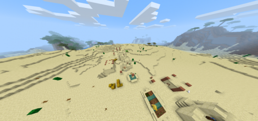 2 Villages And Sand Temple Behind Spawn! (Seed)
