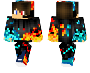 Fire and Water | Minecraft PE Skins