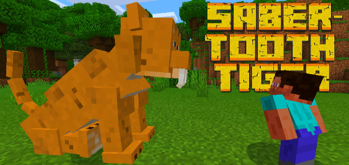 Saber Tooth Tigers Add On Minecraft Pe Mods And Addons