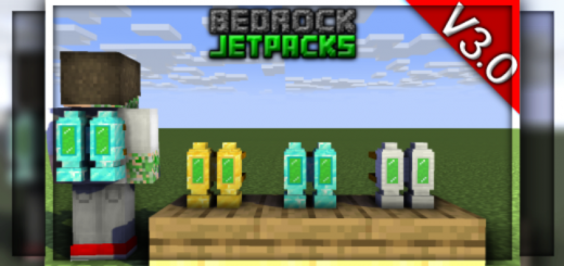 Bedrock Jetpacks V3.0 (The Fuel Update, & Better Movement)