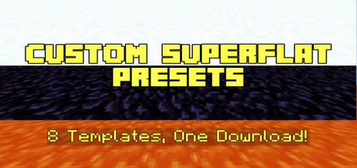 Custom Superflat World Templates