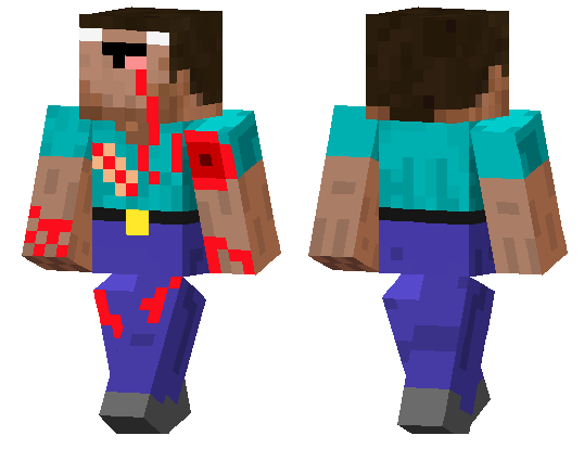 minecraft herobrine skin pack