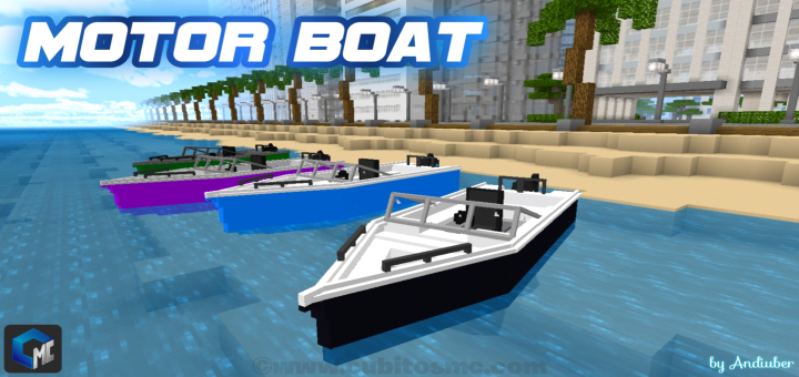 Motor Boat (Addon) | Minecraft PE Mods & Addons