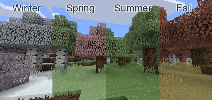 Seasons Add-on | Minecraft PE Texture Packs