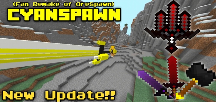 Cyanspawn Addon Alpha 1 2 Fan Remake Of Orespawn Minecraft Pe Mods Addons