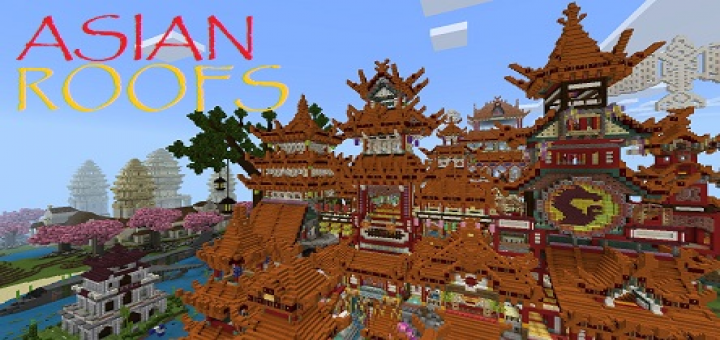 Asian Roofs 2 Minecraft Pe Maps - roblox guest world temple