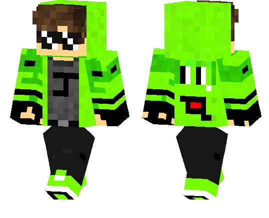Green Hoodie Boy Minecraft Pe Skins