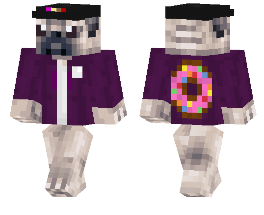 Pug With A Hat Minecraft Pe Skins
