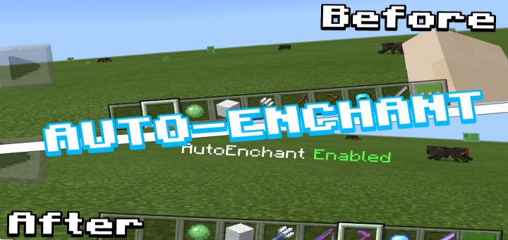 Auto Enchant Pack Function Pack 1 14 Minecraft Pe Mods Addons