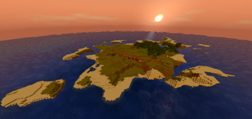 Large Survival Island with Ravine (Seed)