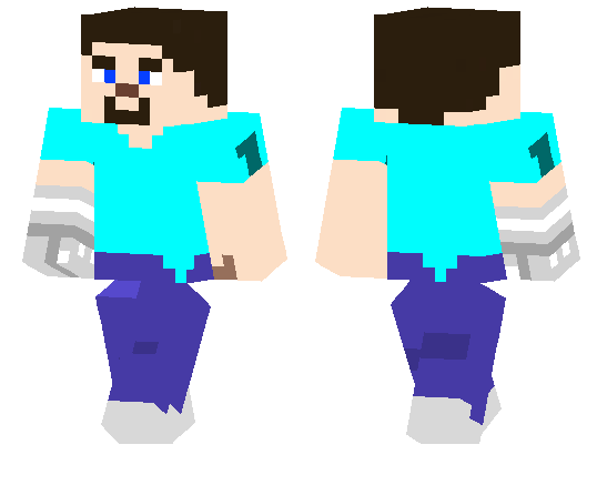 steve and herobrine Minecraft Skin