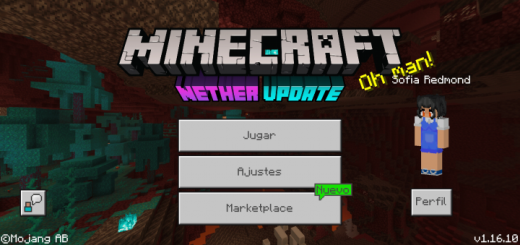 Custom Title: "Nether Update" Letters
