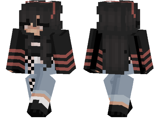 minecraft pe girl killer skin