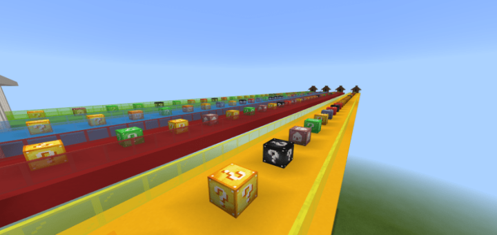 Lucky Blocks Race Map for Minecraft