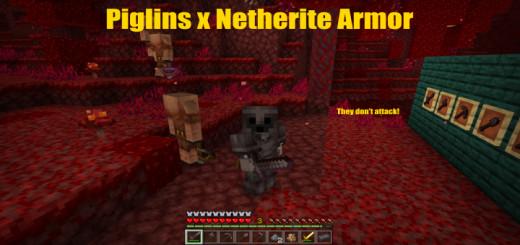 Piglins x Netherite Armor