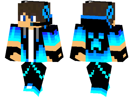 Pro Bluegamer Boy Minecraft Pe Skins