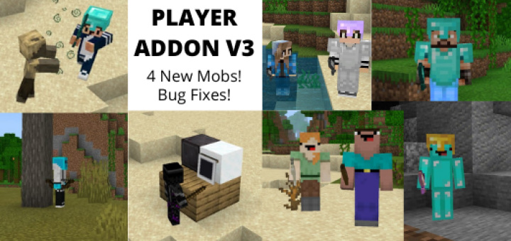 Player Addon Huge Update Minecraft Pe Mods Addons