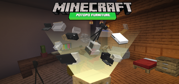 Poderoso Inconveniencia Impermeable Potopo's Furniture (Minecraft BETA Only) | Minecraft PE Mods & Addons