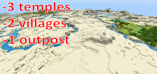 3 Desert Temples and More! (Seed)