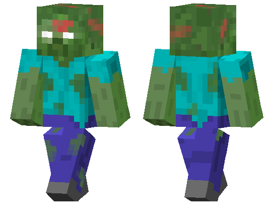 Skins - Herobrine and Zombie remake skins <3