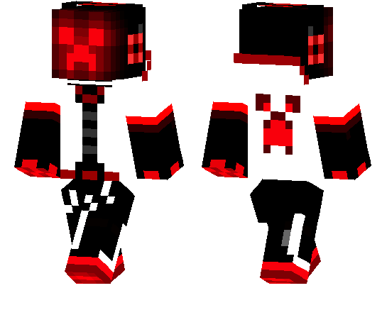 minecraft red creeper