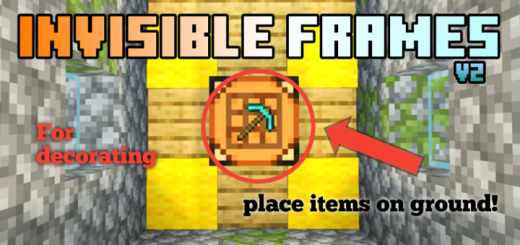Invisible Frames - Place Items on the Ground