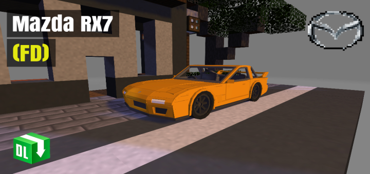 Mazda Rx7 Fd Remastered Addon Minecraft Pe Mods Addons Mazda Rx7 Fd Remastered Addon Minecraft Pe Mods Addons