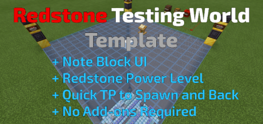 Redstone Testing World Template
